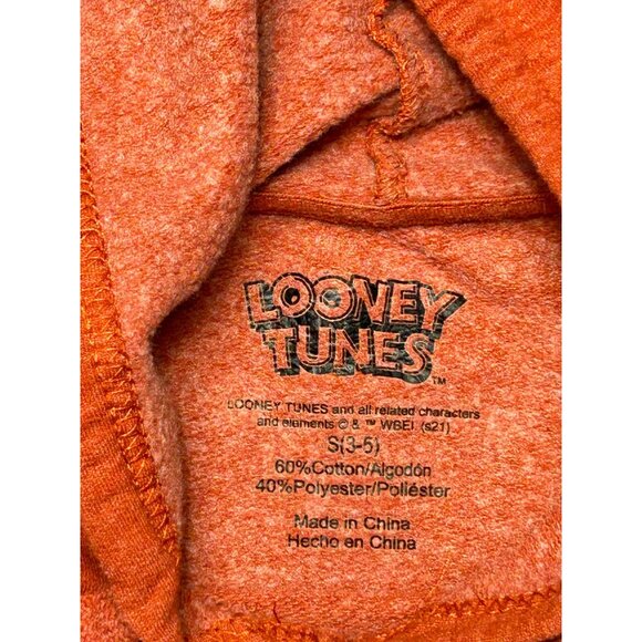 Looney Tunes "That's All Folks!" Red Hoodie S 60% Cotton/40% Polyester - Picture 3 of 5